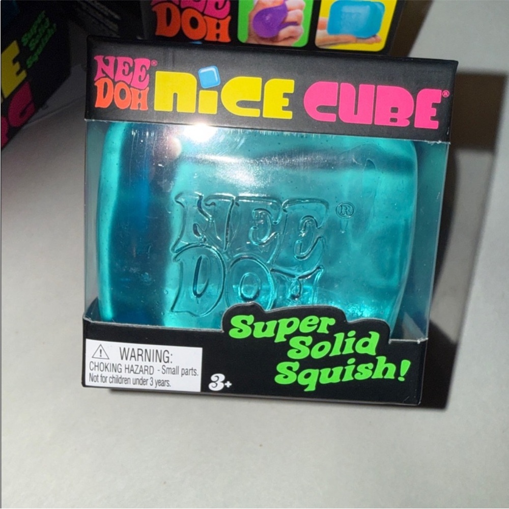VIRAL RARE* Nice Cube Nee Doh Squishy Toy - blue! - Picture 2 of 6